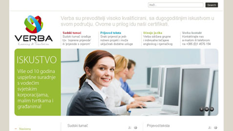 Izrada web stranica Verba - redizajn i programiranje